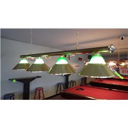 Hanging 4 lamp pool table light
