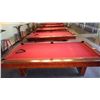Image 9 : Brunswick medalist professional 4 1/2 x 9 ft slate regulation 8 ball/9 ball table with ball return. 