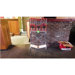 Three type candy dispenser unit with stand