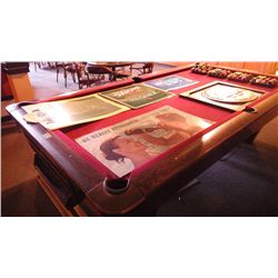 Great Western, Big Rock, Coke, picture frame and Big Rock metal trim black board