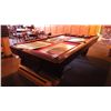 Image 3 : Brunswick medalist professional 4 1/2 x 9 ft slate regulation 8 ball/9 ball table with ball return. 