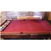 Image 9 : Brunswick medalist professional 4 1/2 x 9 ft slate regulation 8 ball/9 ball table with ball return. 