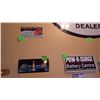 Image 1 : Barnum's Animals Natural biscuit Co and Genuine Classics and Pow-R-Surge Battery Centre metal signs