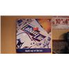 Image 2 : Huck Finn movie poster, Coca Cola sold here metal sign and Labatt Lite metal sign