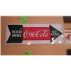 Image 3 : Huck Finn movie poster, Coca Cola sold here metal sign and Labatt Lite metal sign