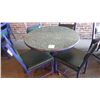 Image 1 : Round wood laminate top centre pedestal table