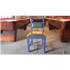 Image 2 : 4 solid wood padded chairs