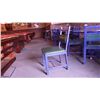 Image 3 : Set - folding top table with 2 wood padded chairs