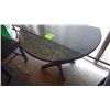 Image 6 : Set - folding top table with 2 wood padded chairs