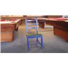 Image 2 : Set - folding top table with 2 wood padded chairs