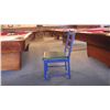 Image 3 : Set - folding top table with 2 wood padded chairs