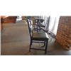 Image 3 : Set - folding top table with 2 wood padded chairs