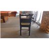 Image 4 : Set - folding top table with 2 wood padded chairs