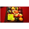 Image 2 : Set of pool balls, tray,  and rack