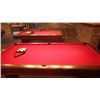 Image 7 : Brunswick medalist professional 4 1/2 x 9 ft slate regulation 8 ball/9 ball table with ball return. 