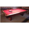 Image 2 : Brunswick medalist professional 4 1/2 x 9 ft slate regulation 8 ball/9 ball table with ball return. 