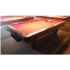 Image 4 : Brunswick medalist professional 4 1/2 x 9 ft slate regulation 8 ball/9 ball table with ball return. 