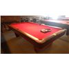 Image 1 : Brunswick medalist professional 4 1/2 x 9 ft slate regulation 8 ball/9 ball table with ball return. 