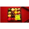Image 2 : Set of pool balls, tray,  and rack