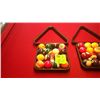Image 1 : Set of pool balls, tray,  and rack