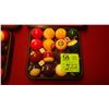 Image 2 : Set of pool balls, tray,  and rack