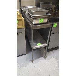 2 tier stainless steel shelving