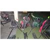 Image 4 : 8 piece set of right handed goldf clubs with bag and bag stand