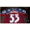 Image 1 : Avalanche Hockey Jersey signed by Derrick Morris