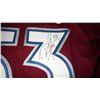 Image 2 : Avalanche Hockey Jersey signed by Derrick Morris