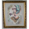 Image 1 : Chinese Tang Woman Painted on Panel w/ Frame