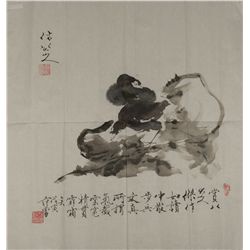 Chinese Painting of Bird Fan Zeng 1938-