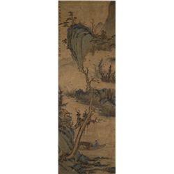 Chinese Watercolour Landscape Wu Guxiang 1848-1903