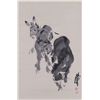 Image 1 : Chinese WC Donkey Scroll Huang Zhou 1925-1997