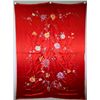 Image 1 : 2 pcs Chinese Red Embroidery Bed Sheet & Skirt