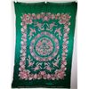 Image 1 : Large Chinese Green Phoenix & Flower Embroidery