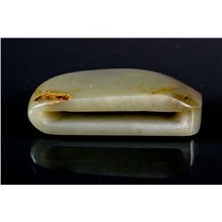 Chinese Green Jade Carved Belt