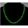 Image 1 : Chinese Good Translucent Green Jadeite Necklace