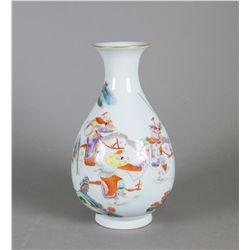 Chinese Famille Rose Yuhuchun Vase Yongzheng Mk