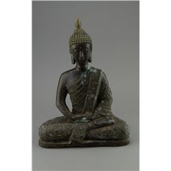 Chinese Bronze Meditating Buddha