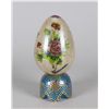 Image 2 : Chinese Eggshell Cloisonne w/ Stand