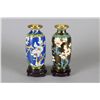 Image 1 : Pair of Blue Ground Cloisonne Vases