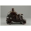 Image 2 : Wood Carved Laughing Buddha with Stand