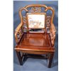 Image 10 : Set 6 Qing Period Hongmu Chairs Inset Marble