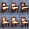 Image 1 : Set 6 Qing Period Hongmu Chairs Inset Marble