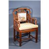 Image 2 : Set 6 Qing Period Hongmu Chairs Inset Marble