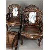 Image 11 : Set of 4 19thC Qing Chinese Rosewood Chairs