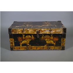 Antique Chinese Tibetan Wooden Chest