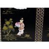 Image 11 : Chinese Hardstone Four Panel Lacquer Screen