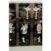 Image 3 : Chinese Hardstone Four Panel Lacquer Screen