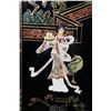 Image 9 : Chinese Hardstone Four Panel Lacquer Screen